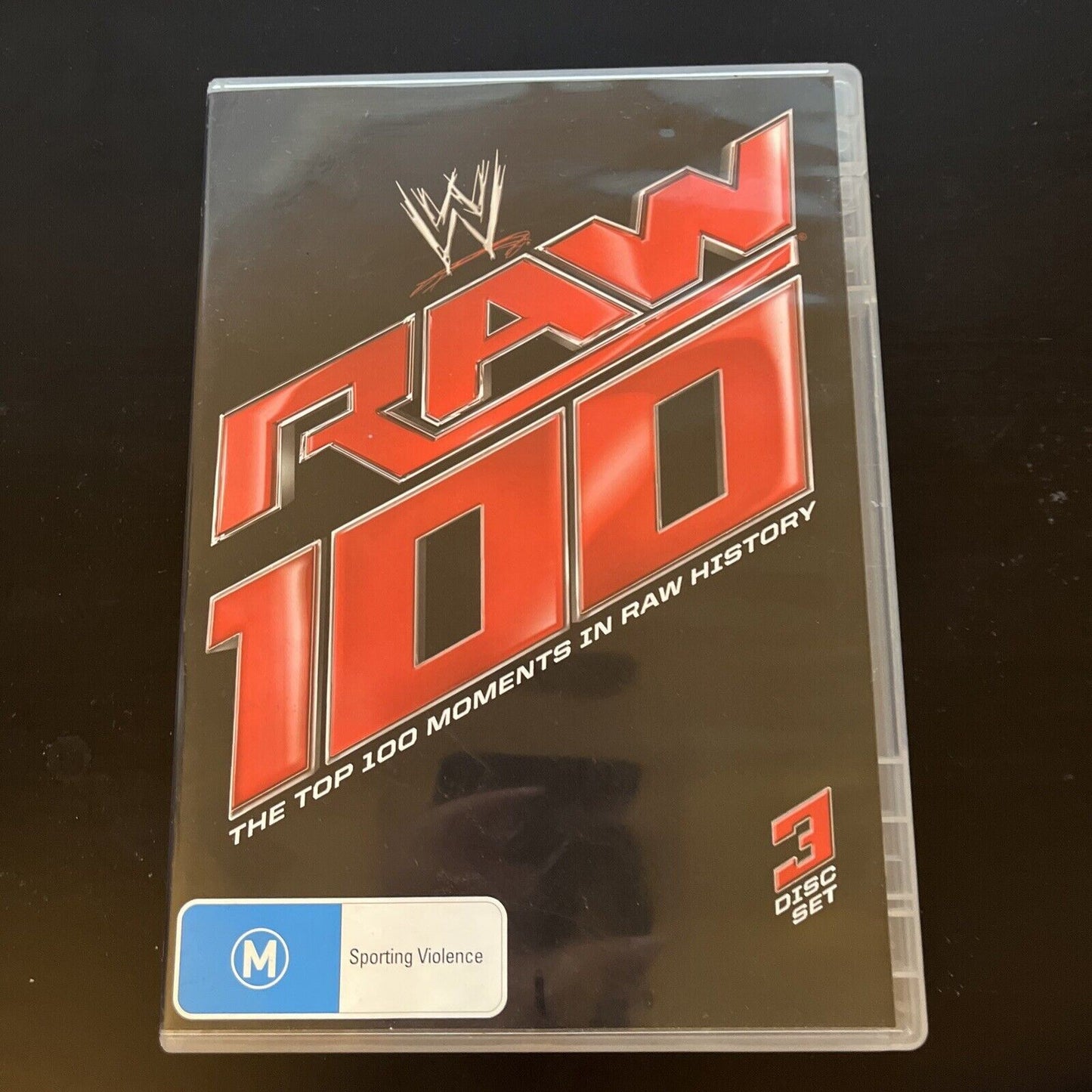 WWE - The Top 100 Moments In RAW History (DVD, 2013, 3-Disc) Region 4