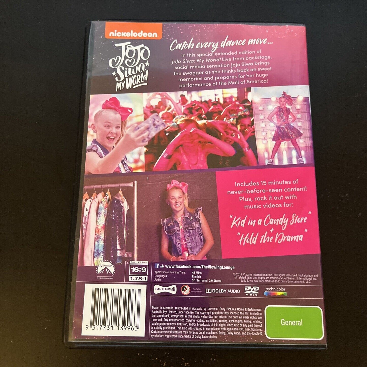 Jojo Siwa - My World (DVD, 2017) Guy Amir, Kayla Gaskin, Ricardo Hurtado Region4