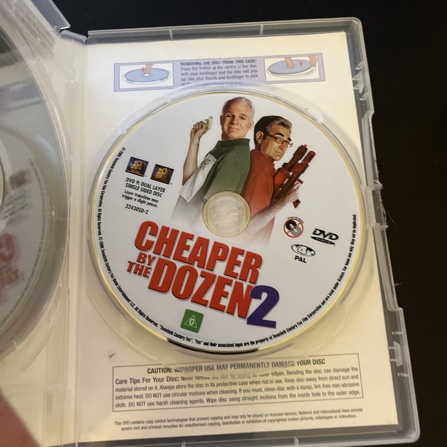 Cheaper By The Dozen 1 &2 (DVD, 2005, 2-Disc) Steve Martin, Bonnie Hunt Region 4