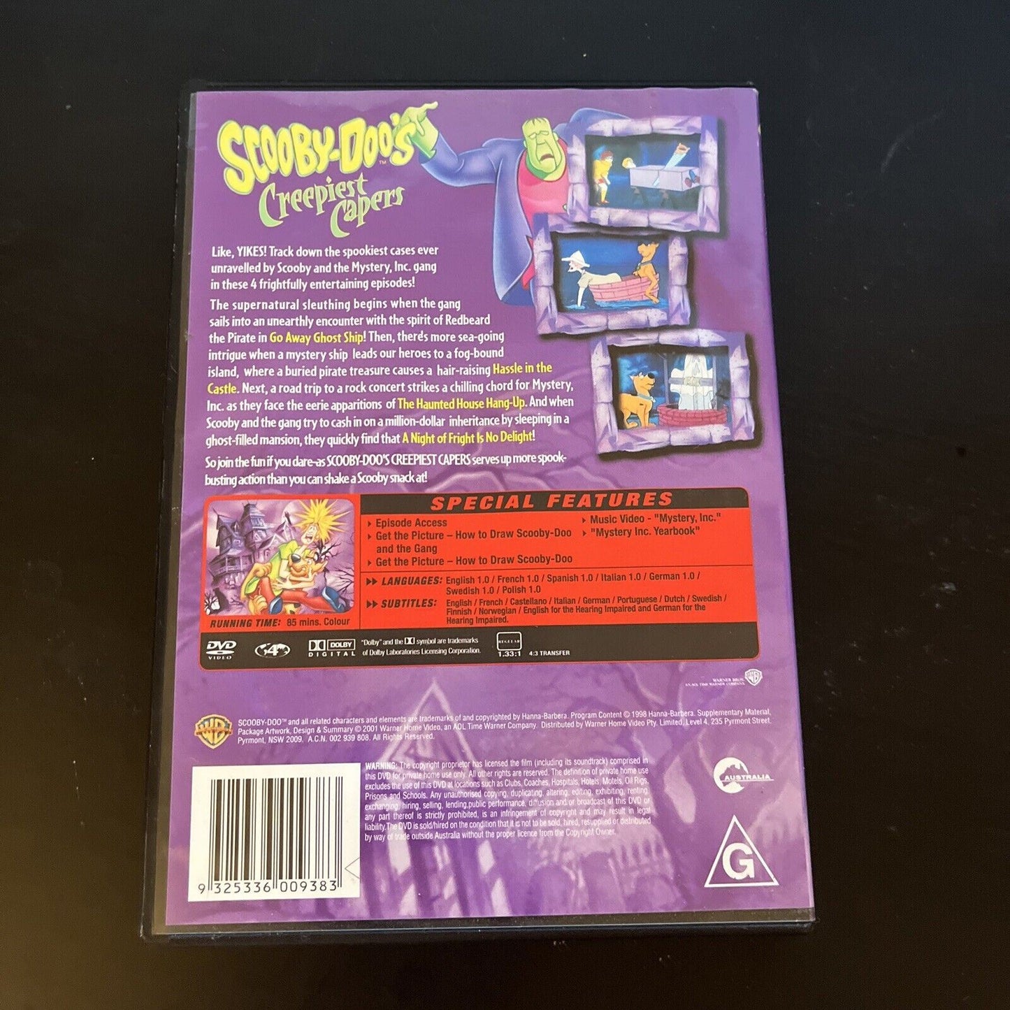 Scooby Doo's Creepiest Capers (DVD, 2001) Region 4