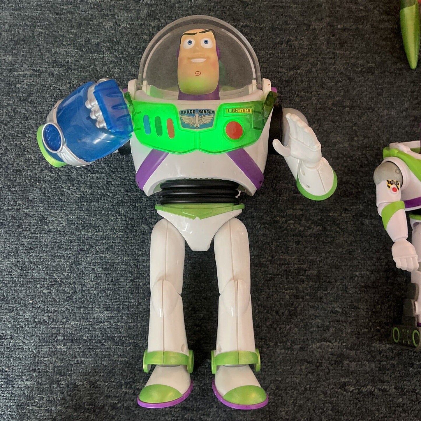 3x Buzz Lightyear Toy Story Figure: 11" Y1217 2012, 11" W8011 2012, 7" 2018