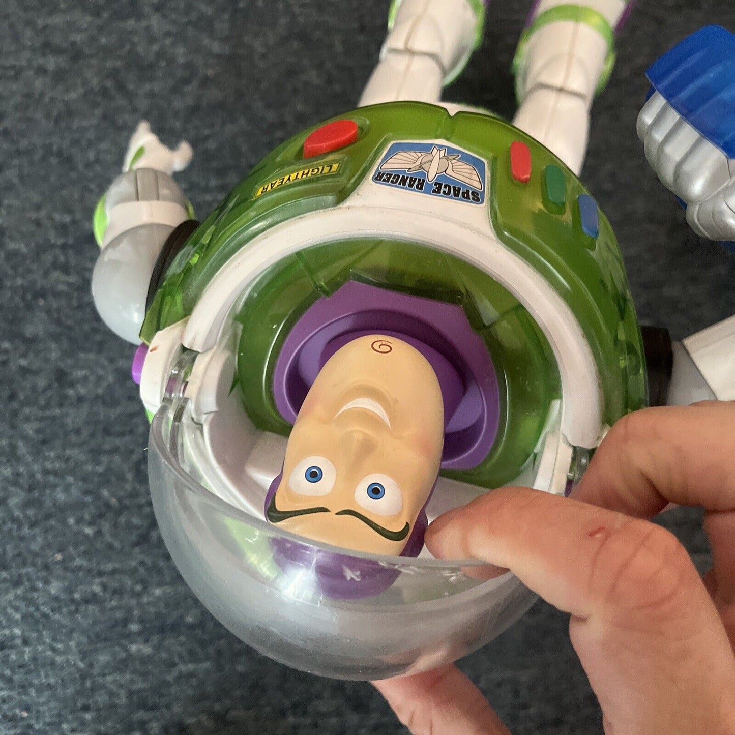 3x Buzz Lightyear Toy Story Figure: 11" Y1217 2012, 11" W8011 2012, 7" 2018
