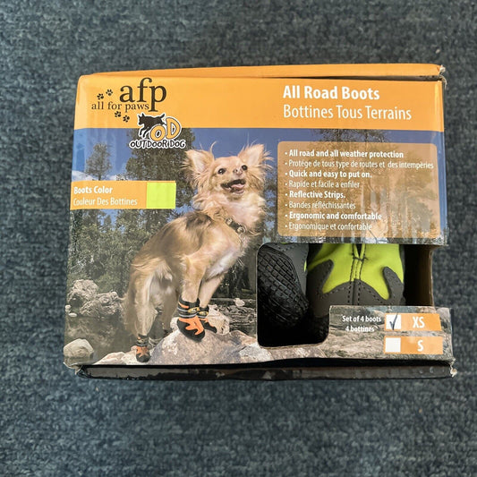 AFP All For Paws - All Road Boots - XS Neon Green
