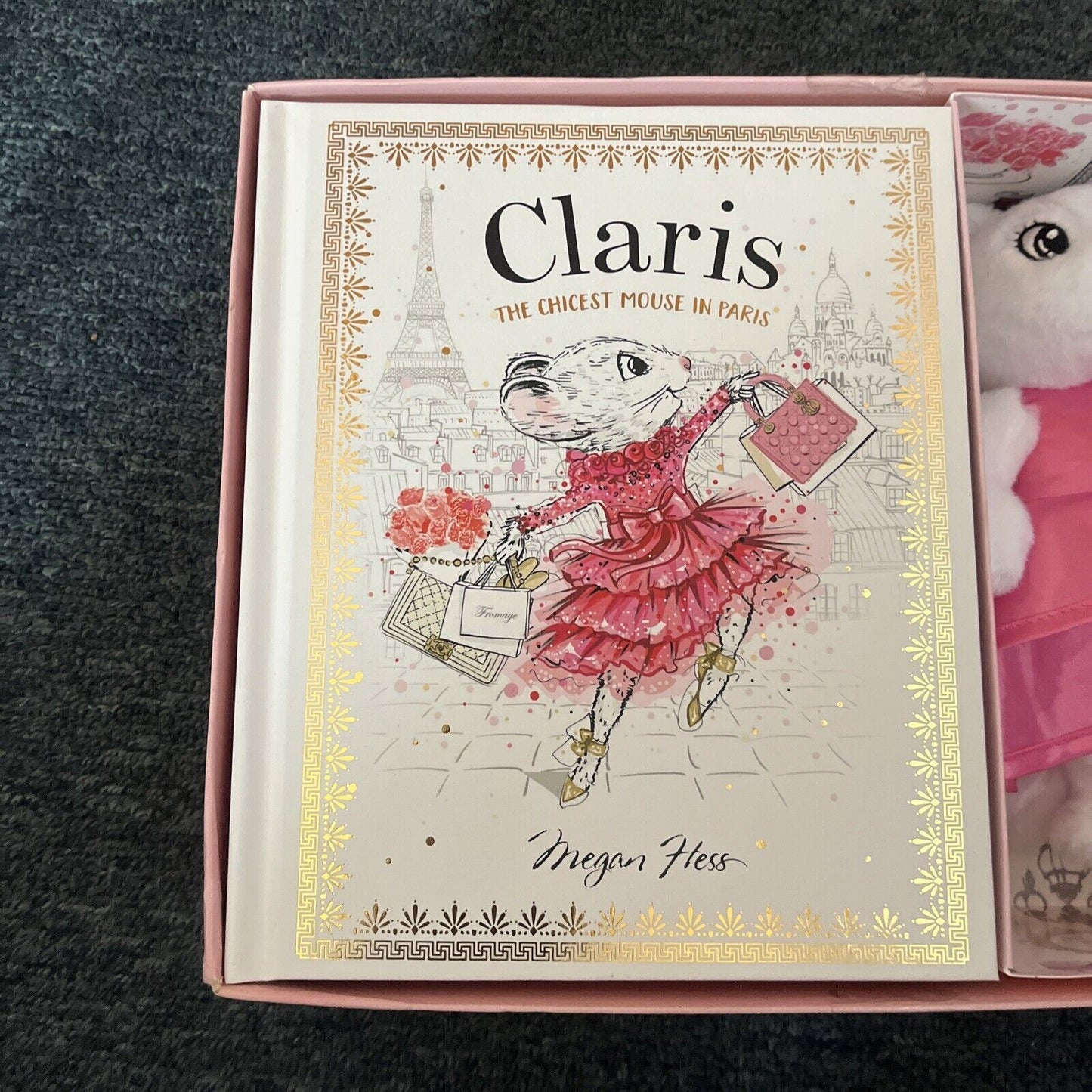 Claris The Chicest Mouse in Paris: Book & Toy Gift Set Plush Toy by Megan Hess