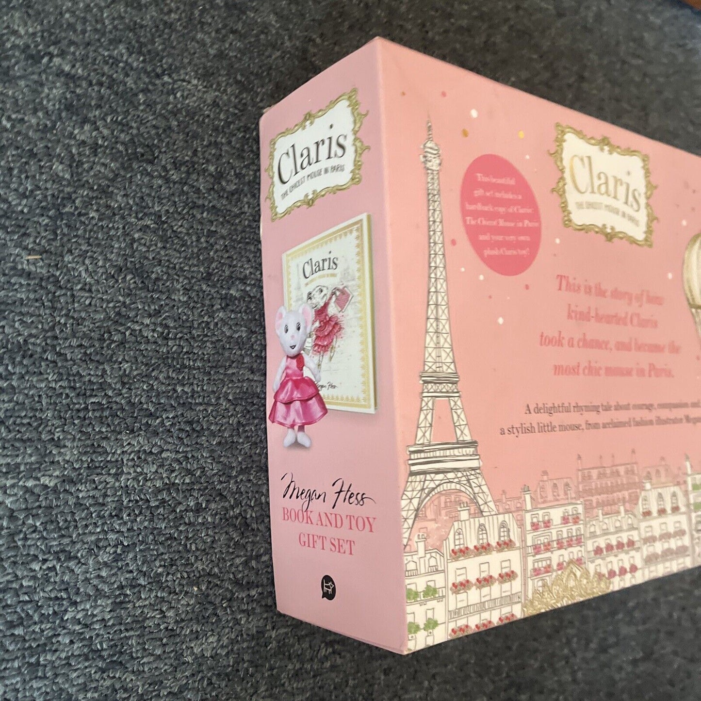 Claris The Chicest Mouse in Paris: Book & Toy Gift Set Plush Toy by Megan Hess