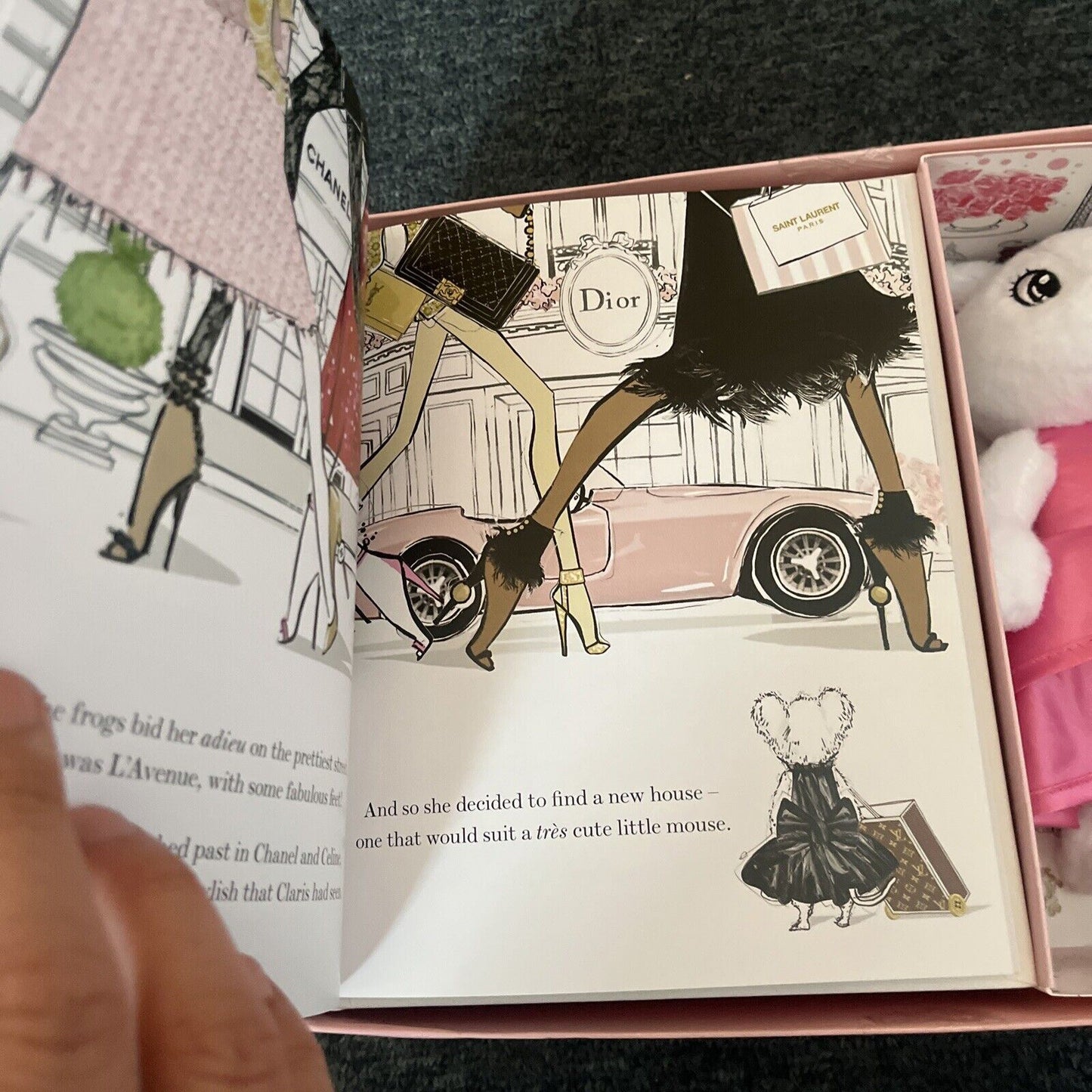 Claris The Chicest Mouse in Paris: Book & Toy Gift Set Plush Toy by Megan Hess