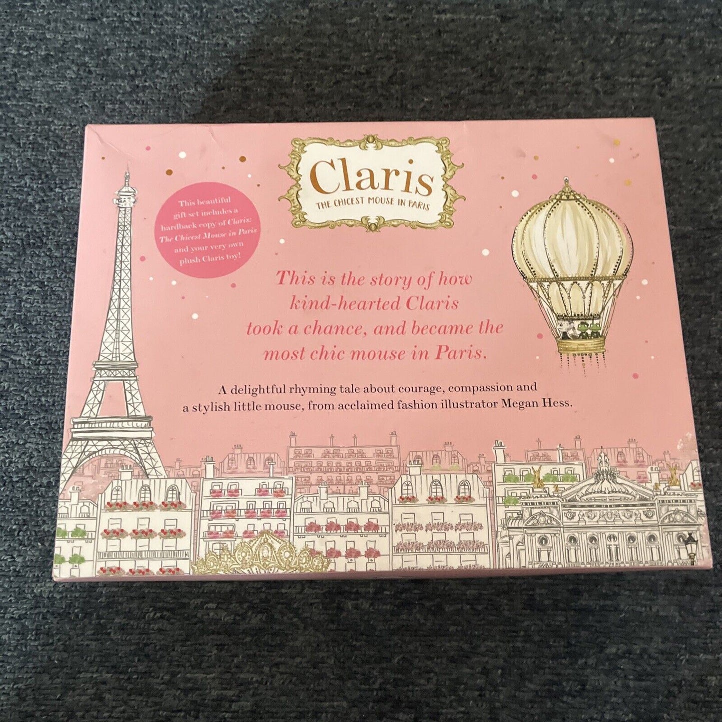 Claris The Chicest Mouse in Paris: Book & Toy Gift Set Plush Toy by Megan Hess