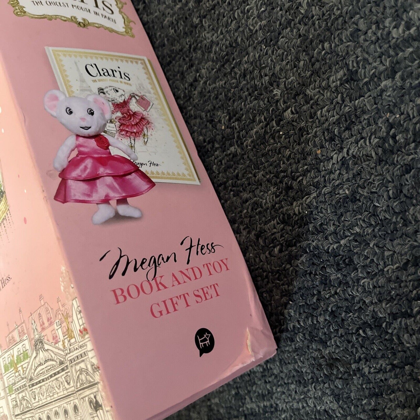 Claris The Chicest Mouse in Paris: Book & Toy Gift Set Plush Toy by Megan Hess