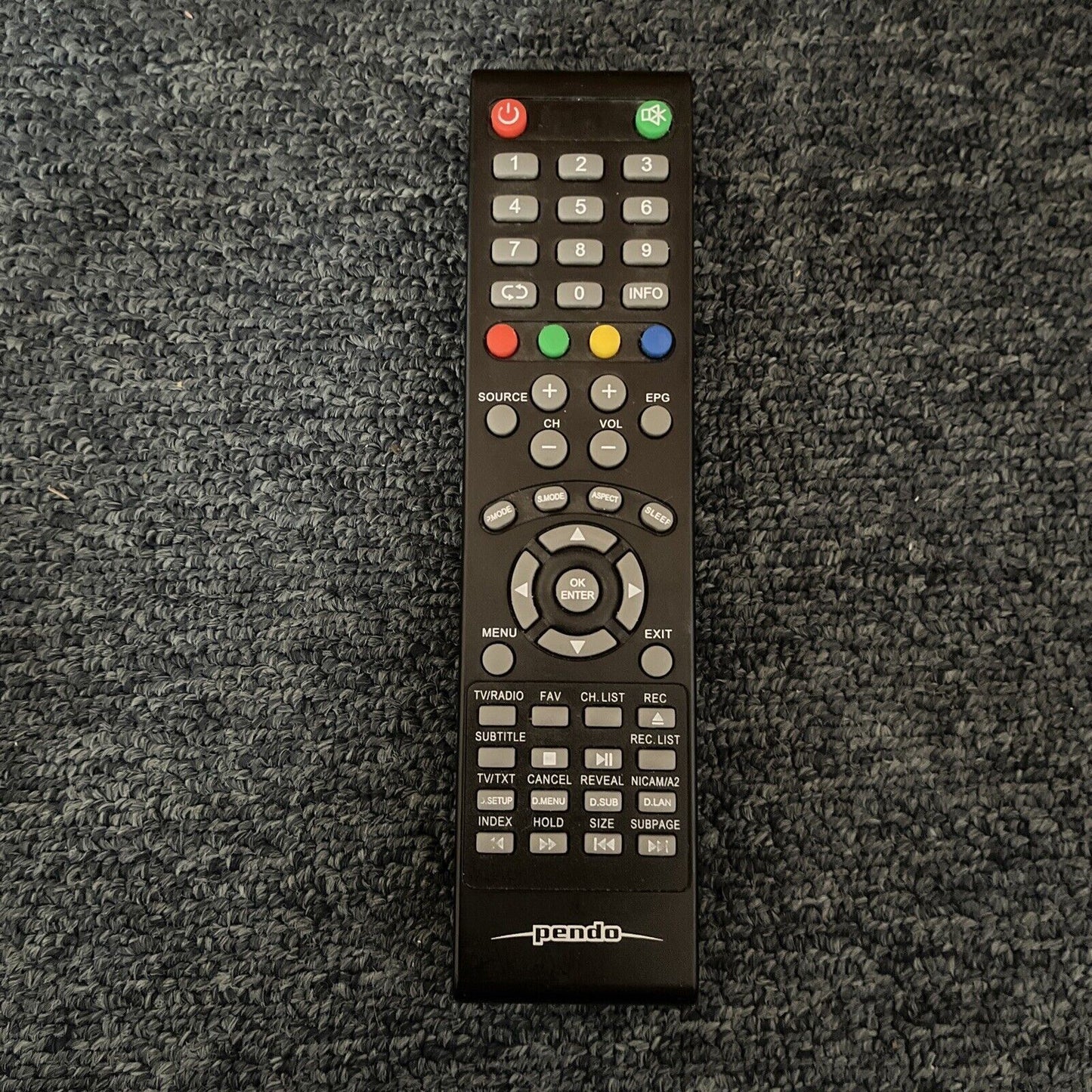 Genuine Pendo Remote Control for TV *missing battery lid*