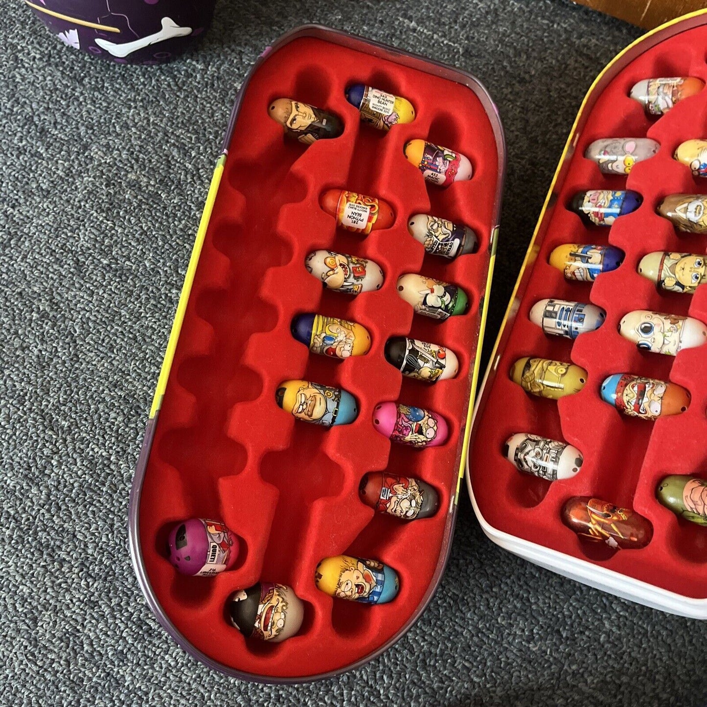 2x Mighty Beanz Moose Cheetah 155 & Dino Egg Bean 2010 *Mixed And Missing Pcs*