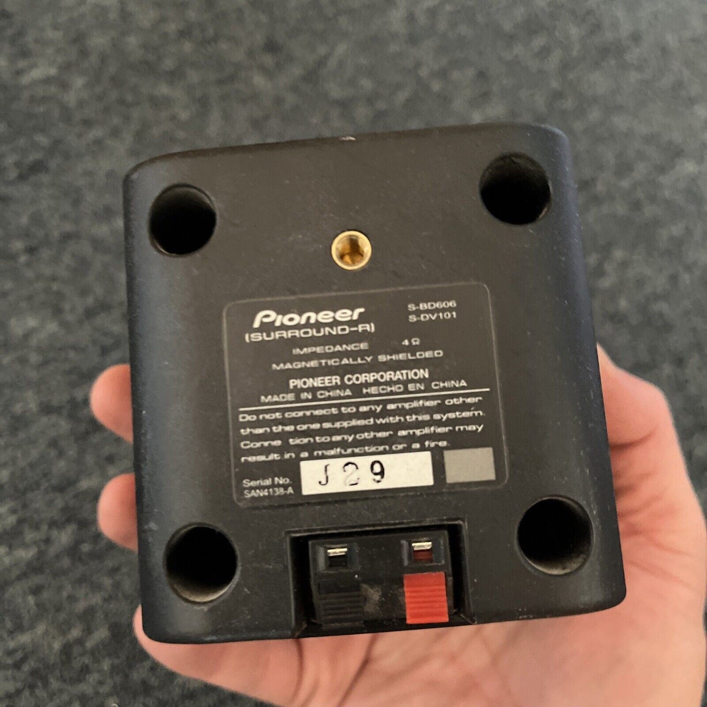 4x Pioneer Speaker: Centre, Surround R&L, Front R S-BD706 S-DV101