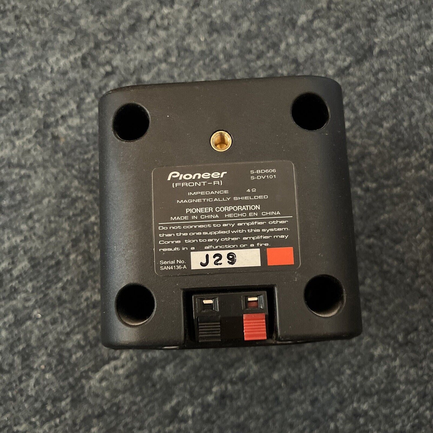 4x Pioneer Speaker: Centre, Surround R&L, Front R S-BD706 S-DV101