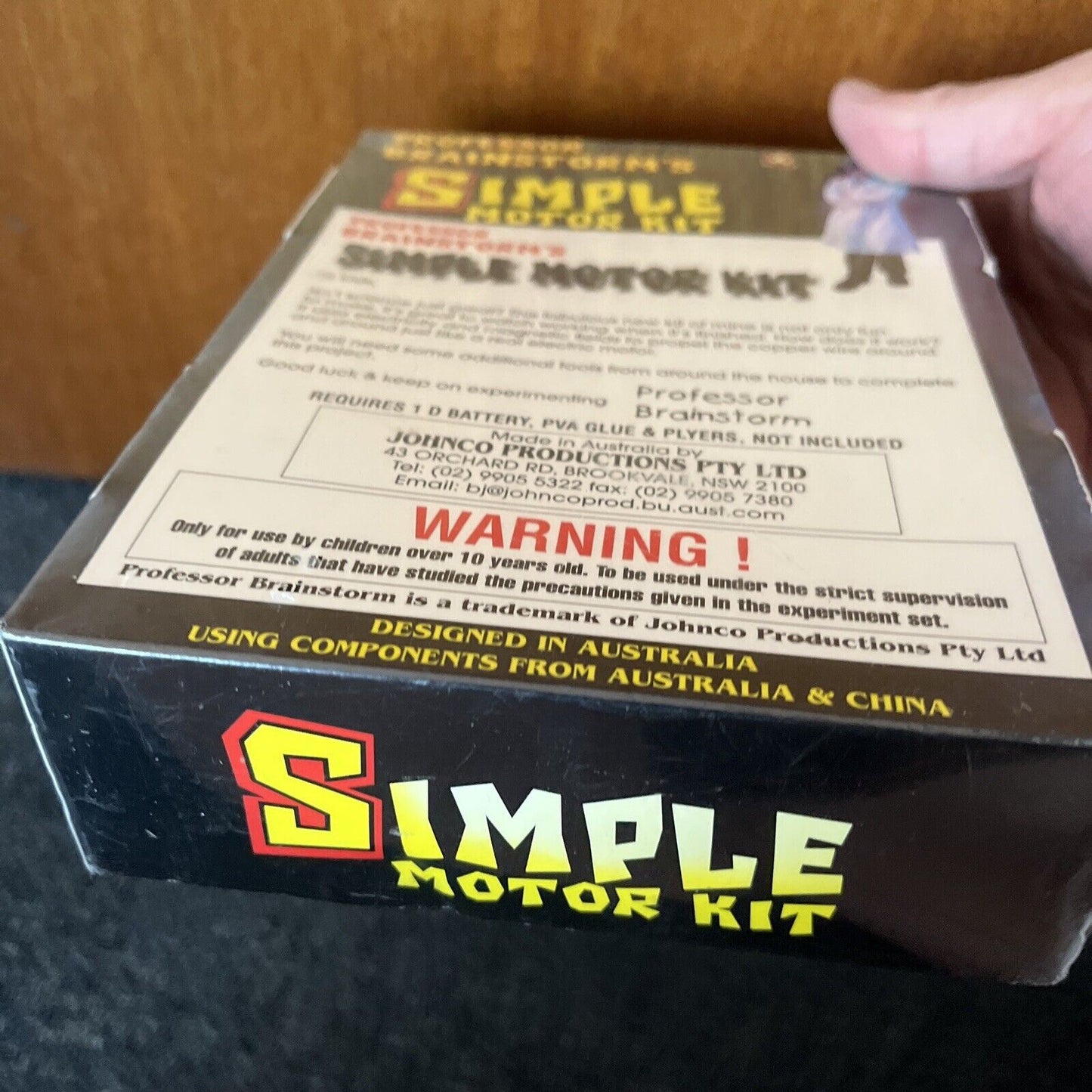 *New Sealed* Professor Brainstorm's: Simple Motor Kit - Make Your Own Motor