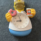 Homer Simpson Wall Clock with Moving Arms Donut Duff Beer 2009