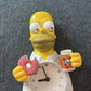 Homer Simpson Wall Clock with Moving Arms Donut Duff Beer 2009