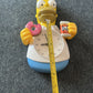 Homer Simpson Wall Clock with Moving Arms Donut Duff Beer 2009