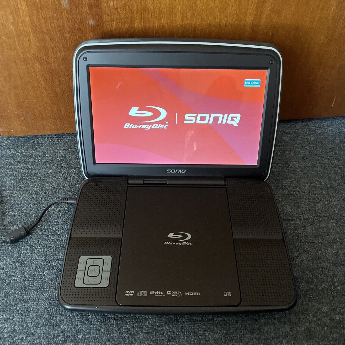 Soniq 10" Portable Bluray DVD Player PB100-AU Region B & 4