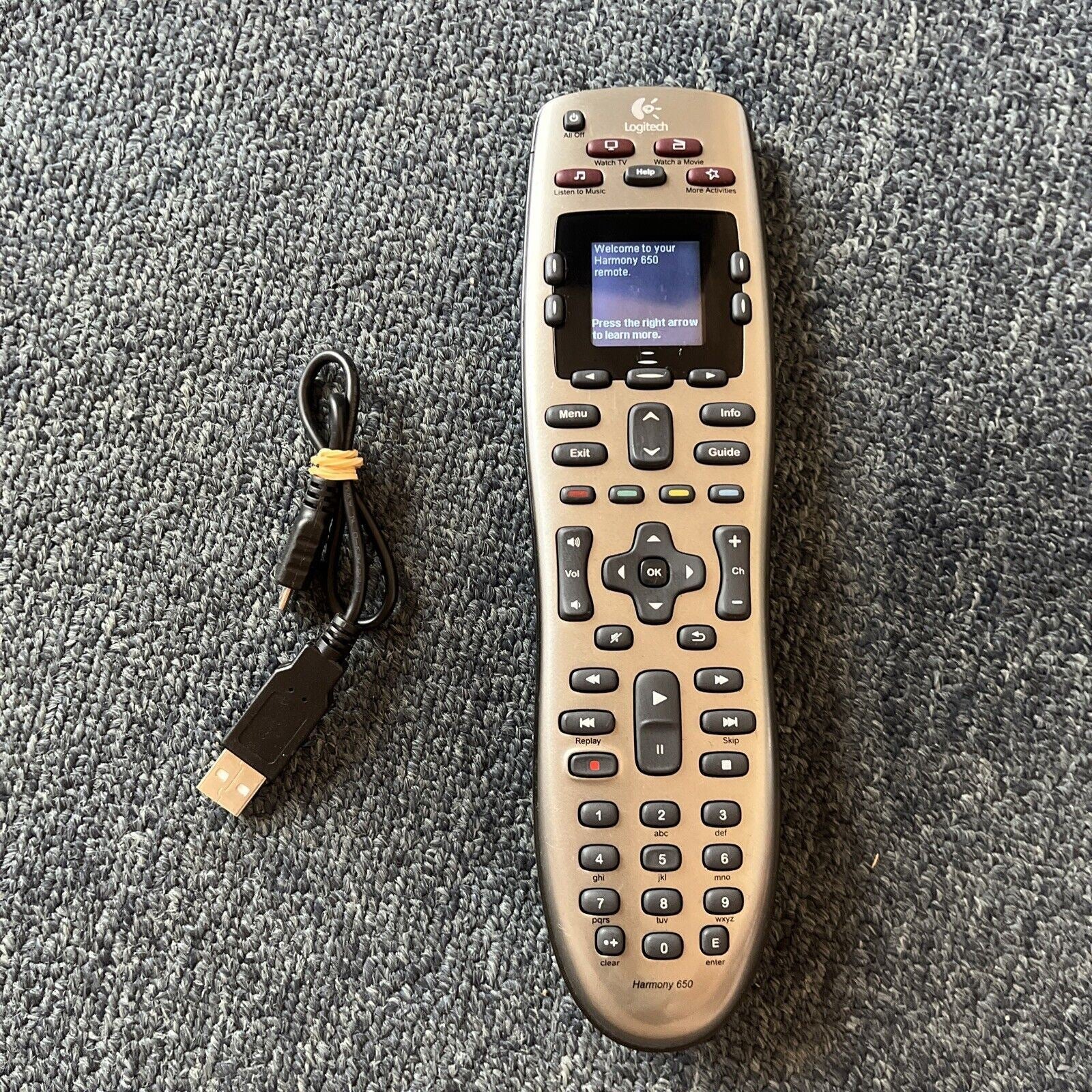 Logitech Harmony 650 Infrared All-in-One Universal Remote Control - SI ...