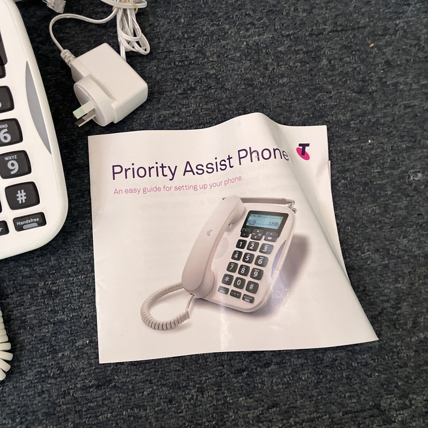 Telstra Priority Assist Phone HW00.03 Landline Corded With Wall Mount Sim Backup