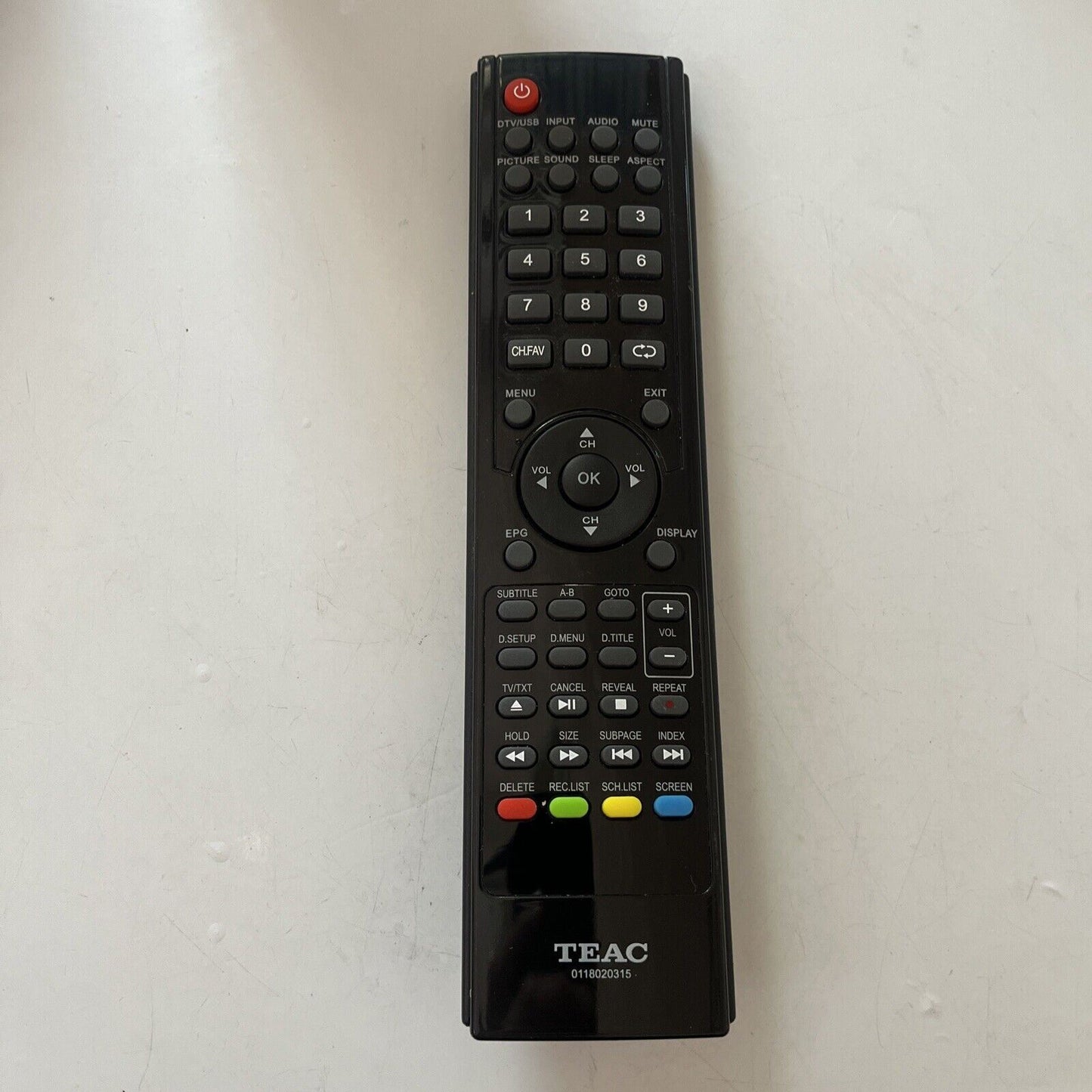 Genuine TEAC TE0118020315 Remote Control