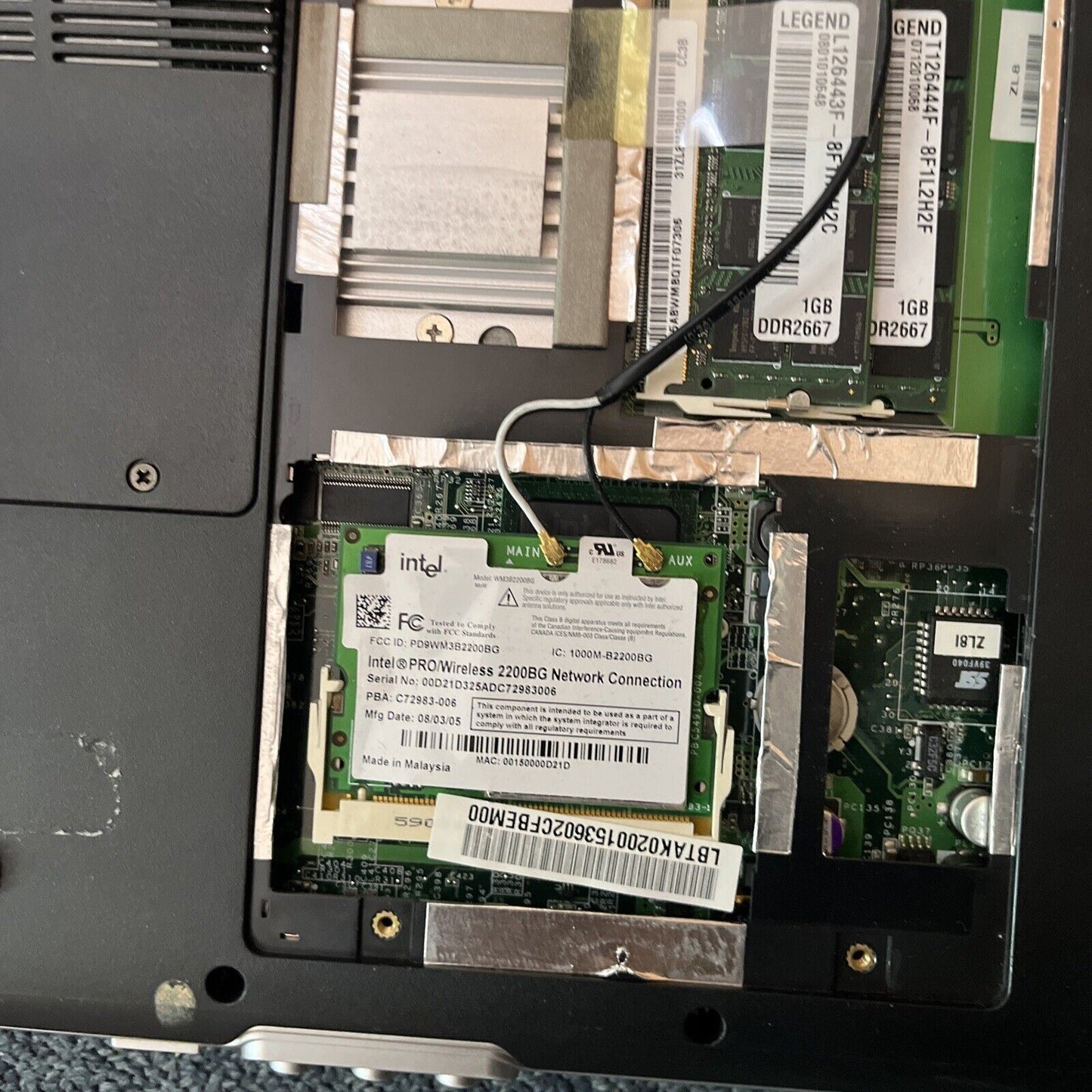 Acer 1640 Series ZL8 Laptop 2gb RAM 15" 60gb HDD *for parts or repair*