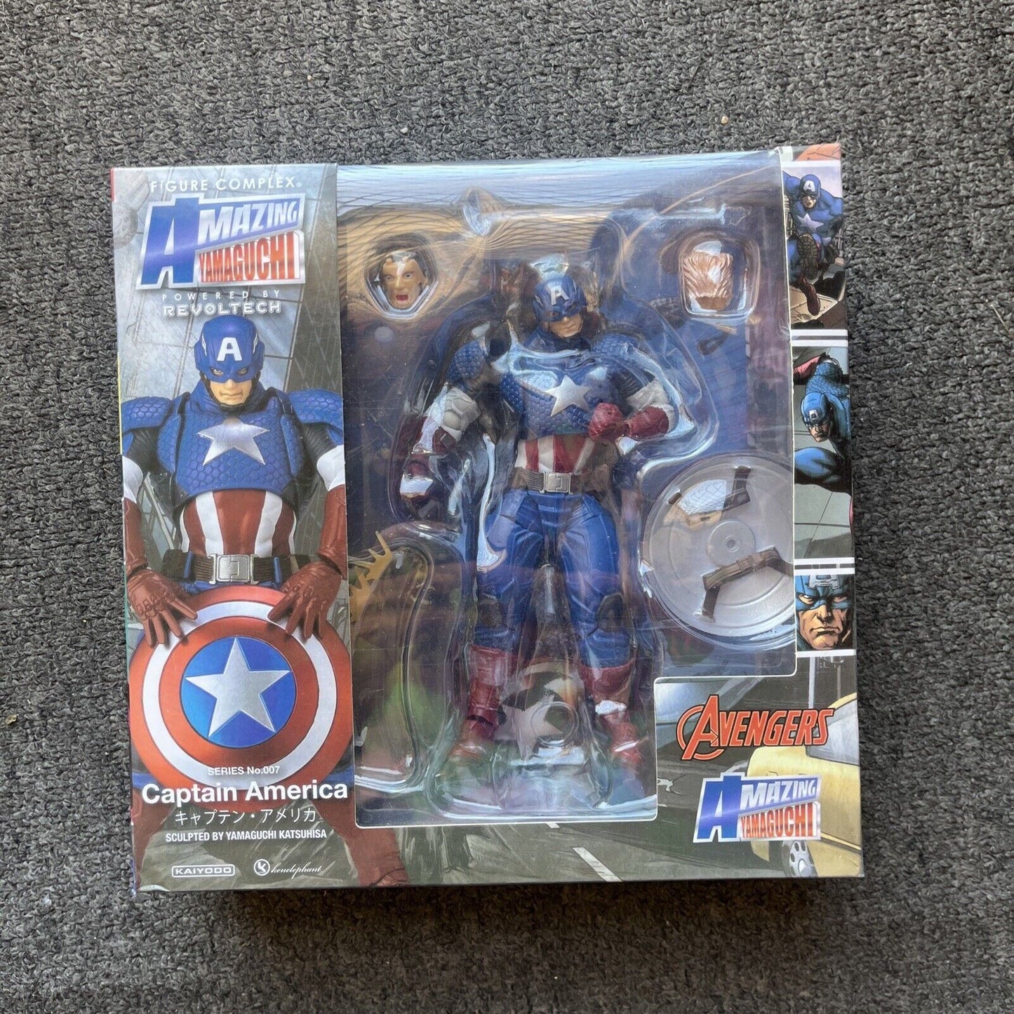 Captain America 007 Kaiyodo Figure Complex Amazing Yamaguchi Action Figure