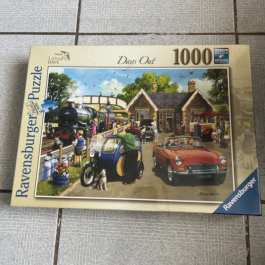 *New Sealed* Ravensburger - Leisure Days: Days Out Puzzle Kevin Walsh 1000pc