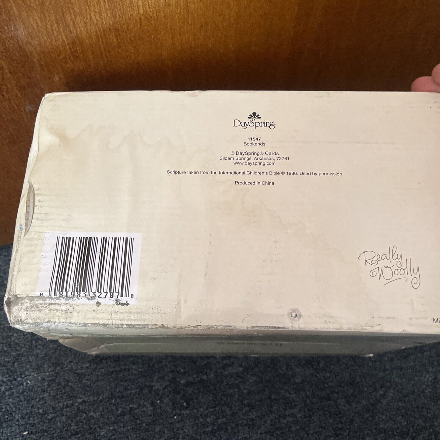 DaySpring Hand Painted Bookends Really Woolly - Christian Baby Gift