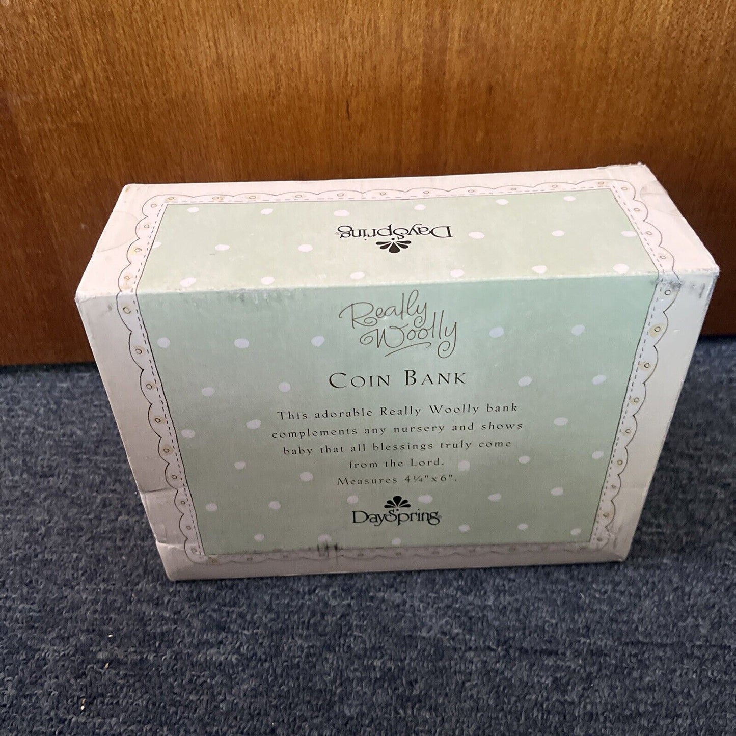 DaySpring Really Woolly Coin Bank - Christian Kids Gift