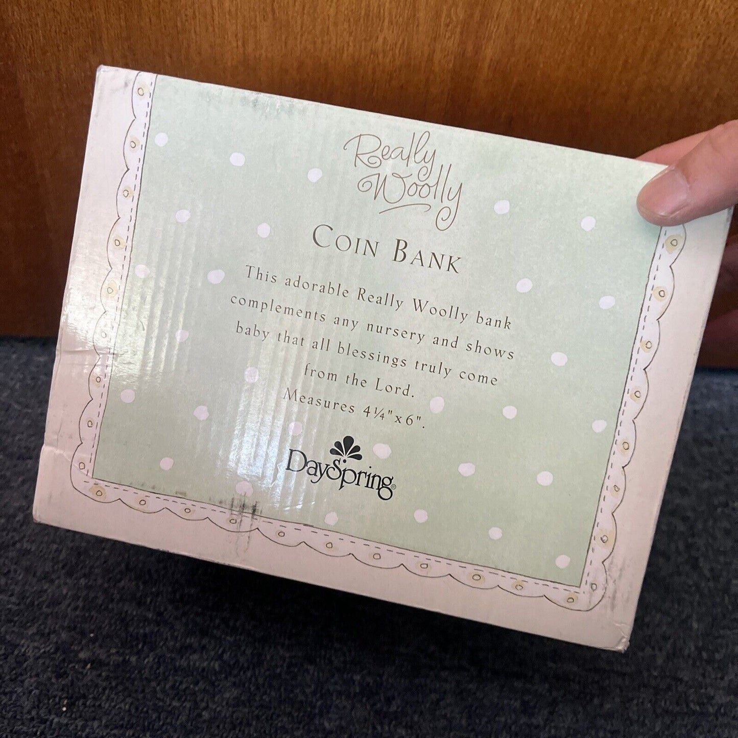 DaySpring Really Woolly Coin Bank - Christian Kids Gift