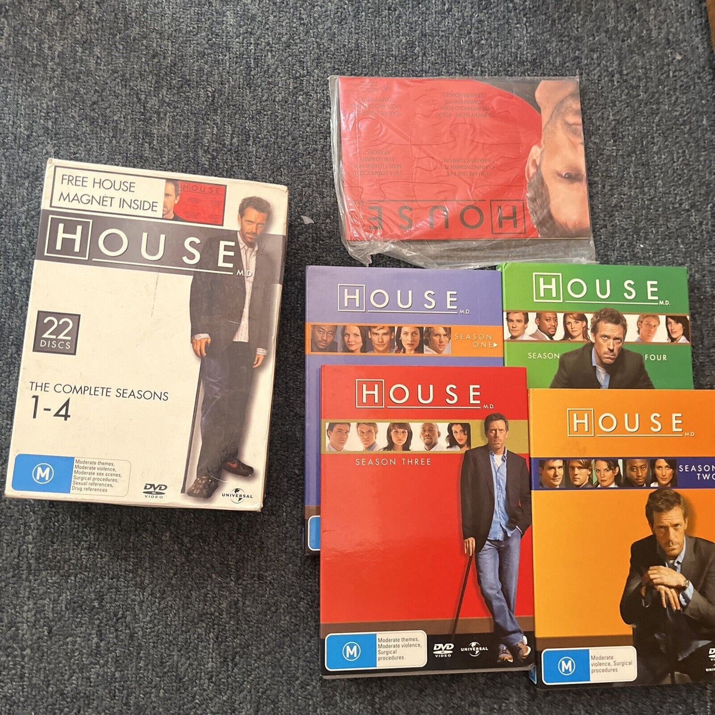 House M.D. : Complete Season 1,2,3,4 With Magnet (DVD, 2006, 22-Disc) Region 4