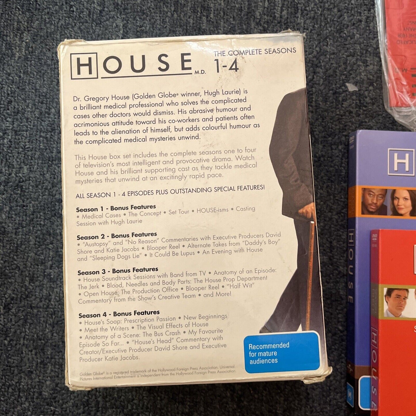 House M.D. : Complete Season 1,2,3,4 With Magnet (DVD, 2006, 22-Disc) Region 4