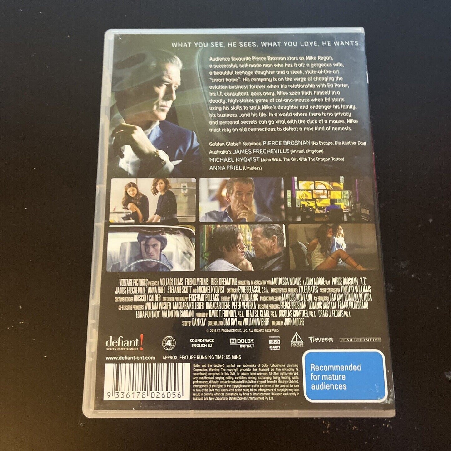 I.T. (DVD, 2016) Pierce Brosnan, Jason Barry, Karen Moskow, Kai Ryssdal Region 4