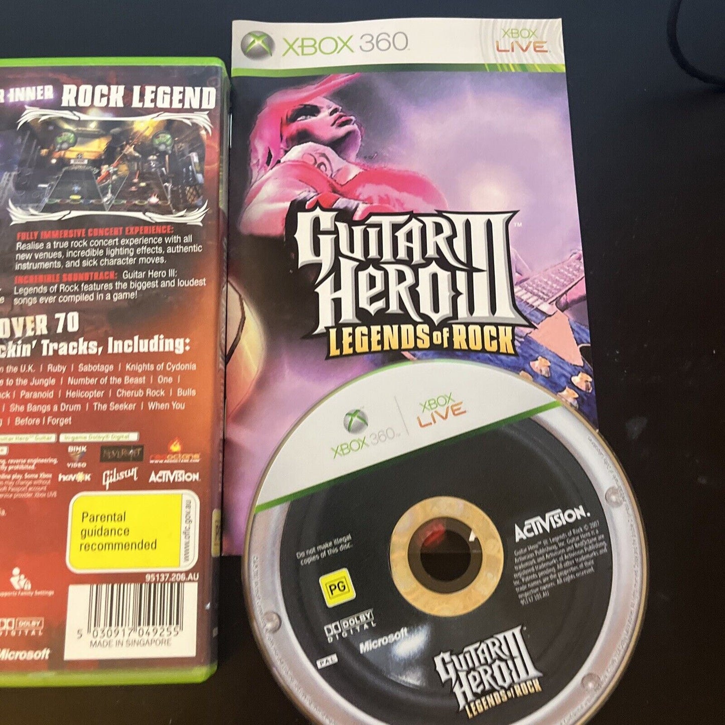 Guitar Hero III: Legends Of Rock - Xbox 360 - Complete with Manual PAL