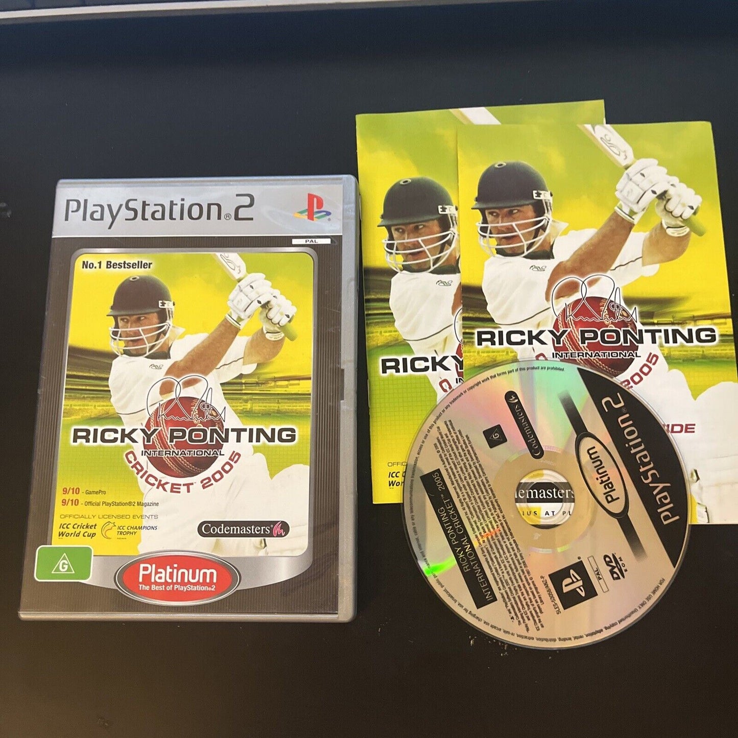 Ricky Ponting International Cricket 2005 Sony PS2 (Platinum) PAL With Manual