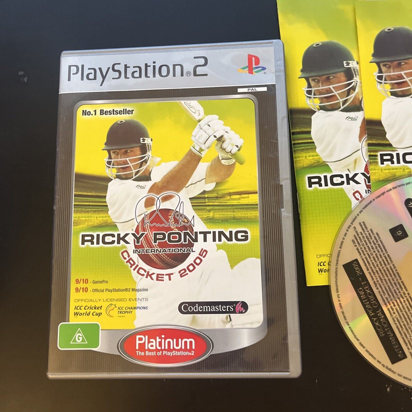 Ricky Ponting International Cricket 2005 Sony PS2 (Platinum) PAL With Manual