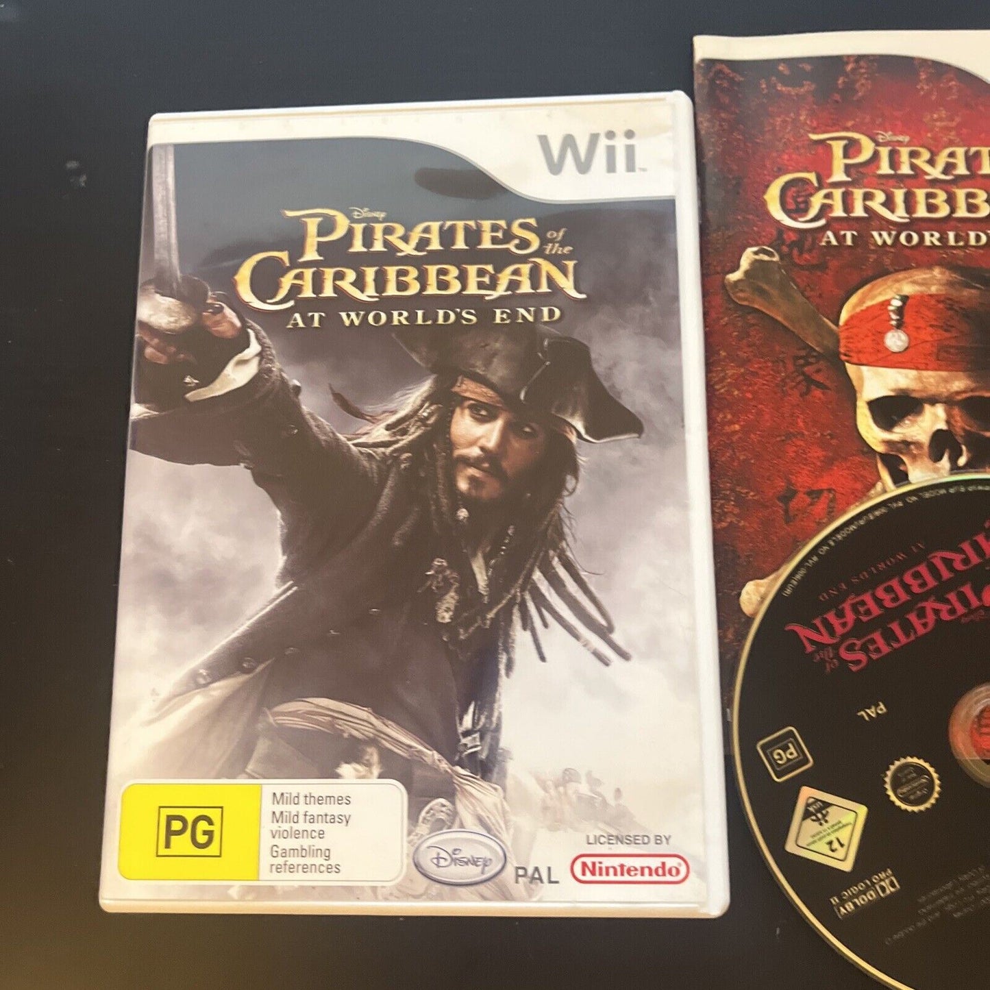 Disney Pirates Of The Caribbean At Worlds End Nintendo Wii Game PAL With Manual