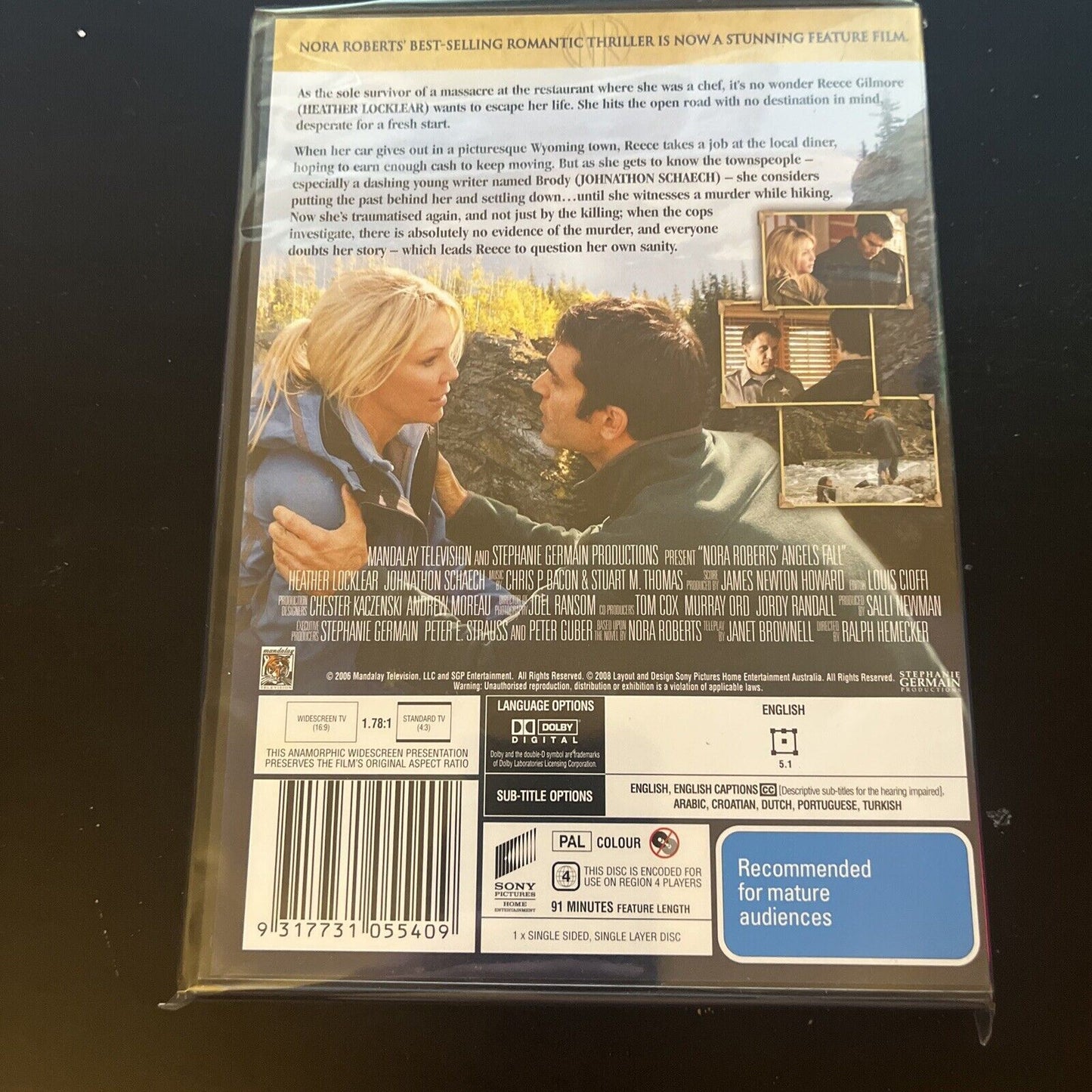 Angels Fall (DVD, 2006) Heather Locklear NEW Region 4