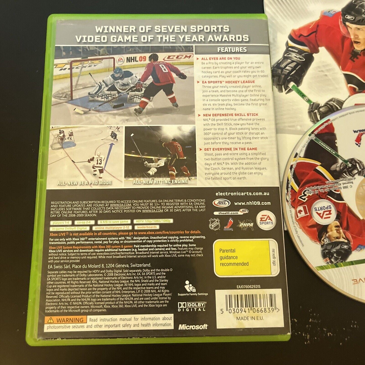 NHL 09 (Xbox 360) With Manual PAL