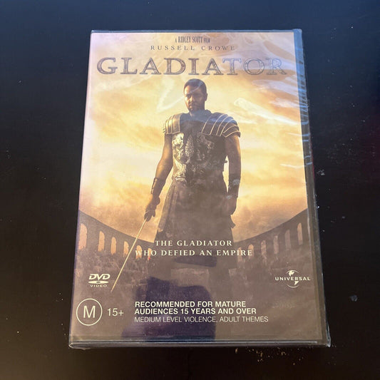 *New Sealed* Gladiator (Single Disc Edition, DVD, 2000) Russell Crowe Region 4