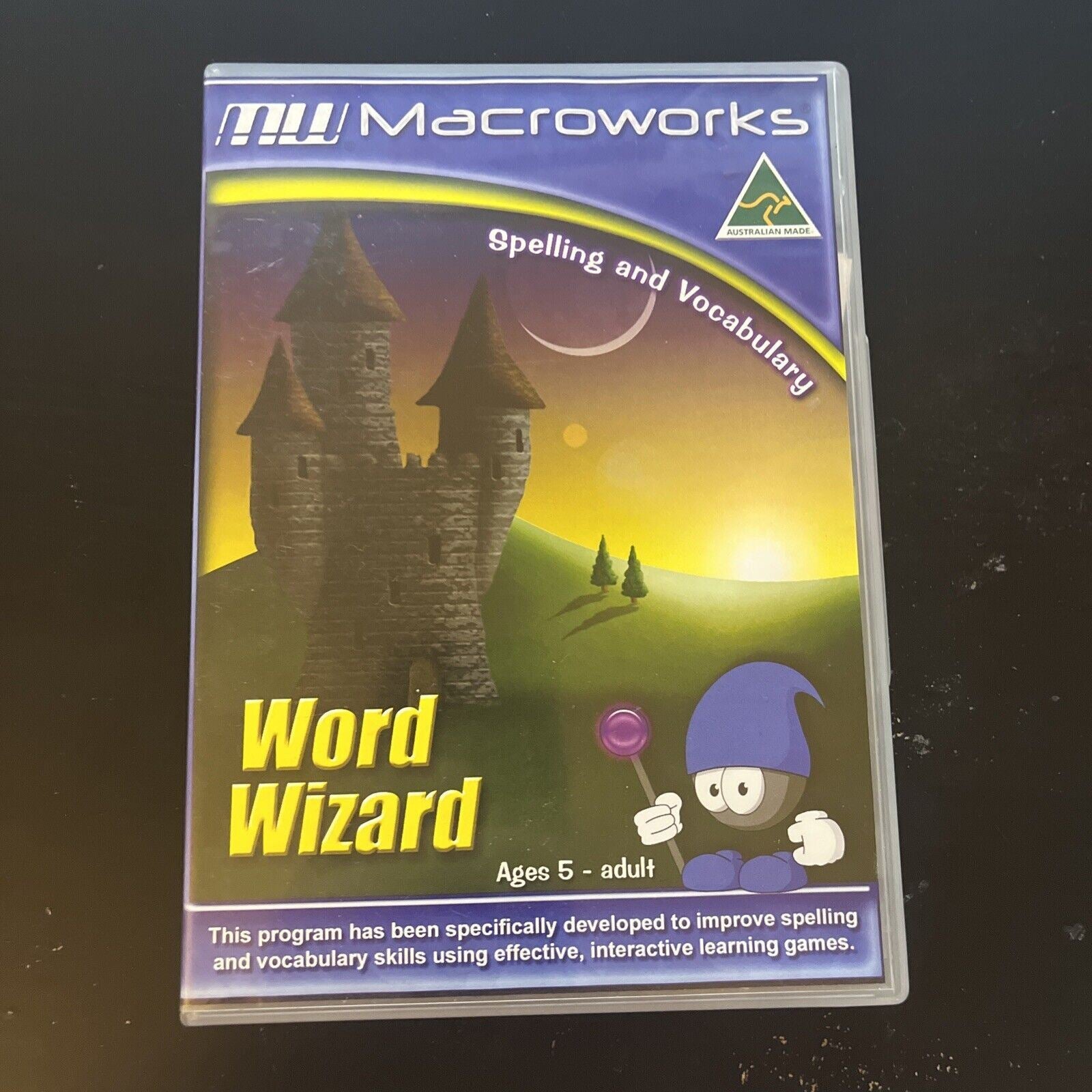Macroworks Word Wizard Spelling & Vocabulary Ages 5 to Adult PC Win95 ...