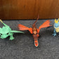 3x How to Train Your Dragon Figure: Stormfly 2018, Summer 2020, Hookfang 2018