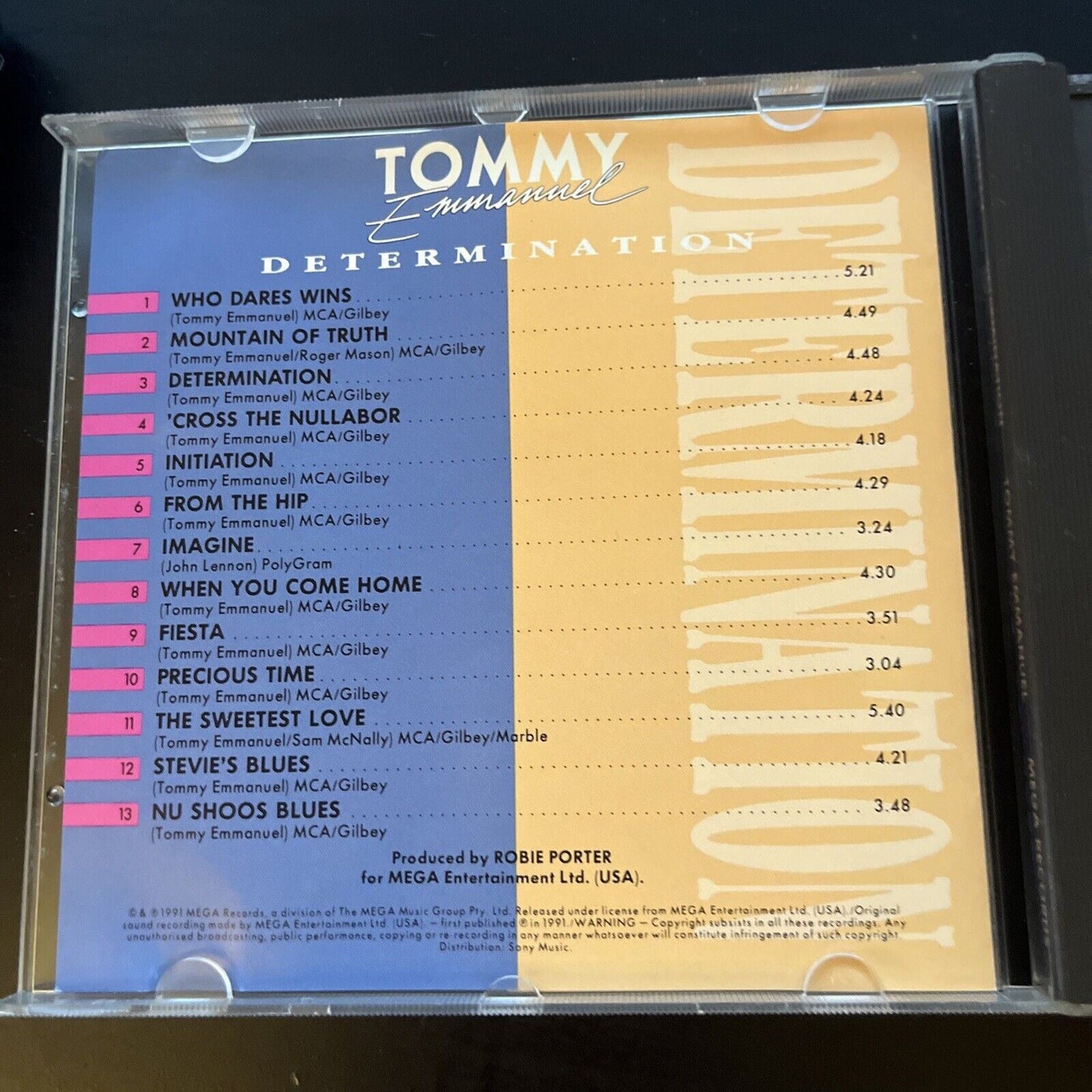 Tommy Emmanuel - Determination (CD, 1991)