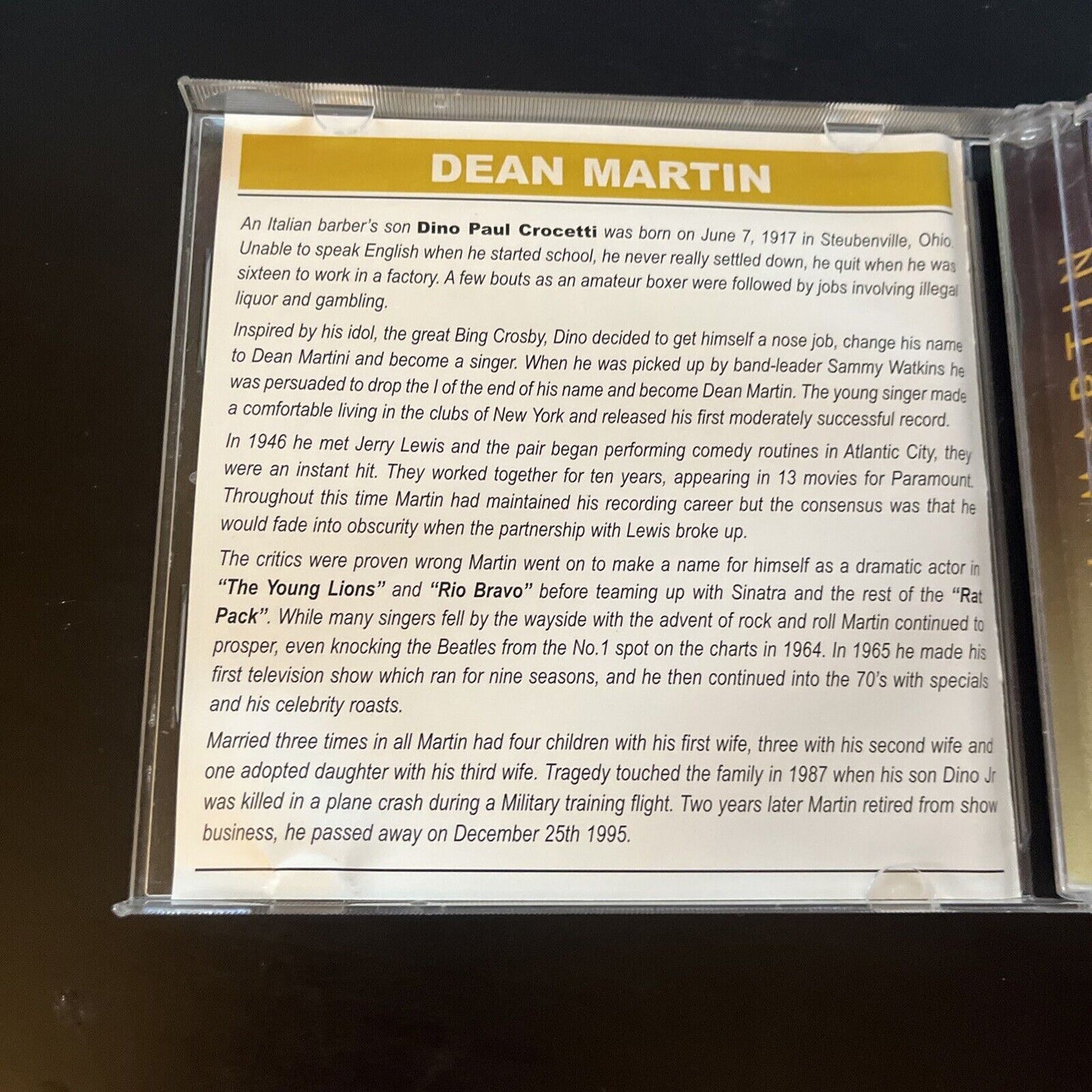 Dean Martin - You Belong To Me (CD)