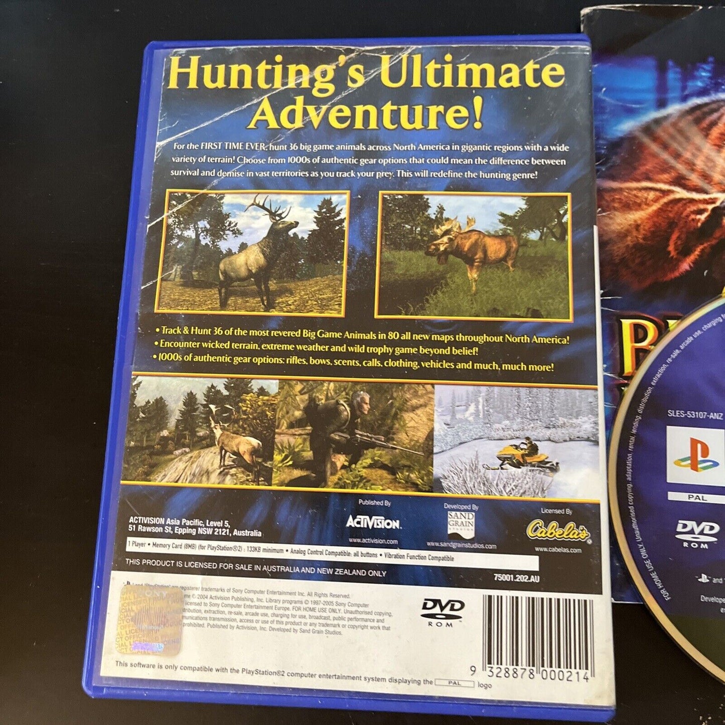 Cabela's Big Game Hunter 2005 Adventures PS2 PAL With Manual