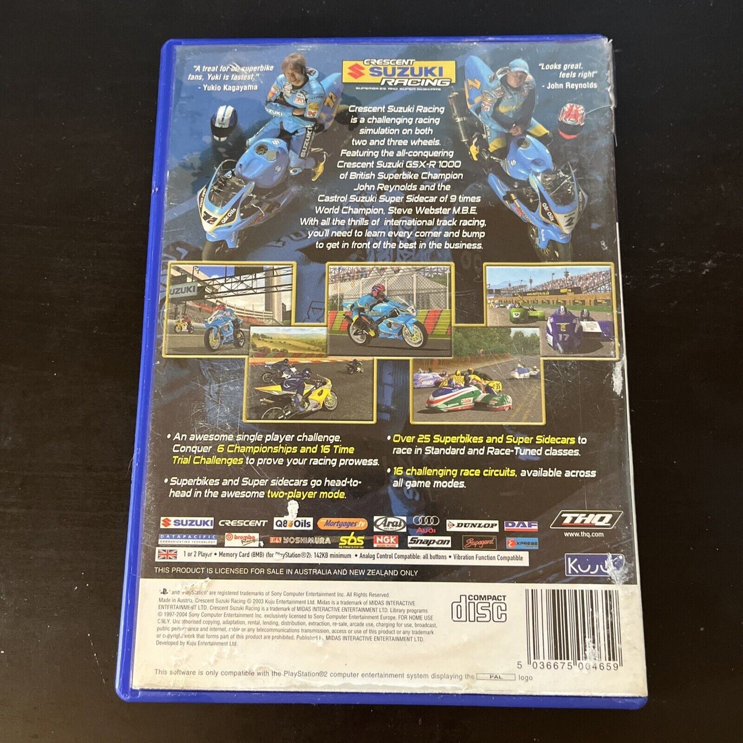 Crescent Suzuki Racing PlayStation 2 PS2 PAL