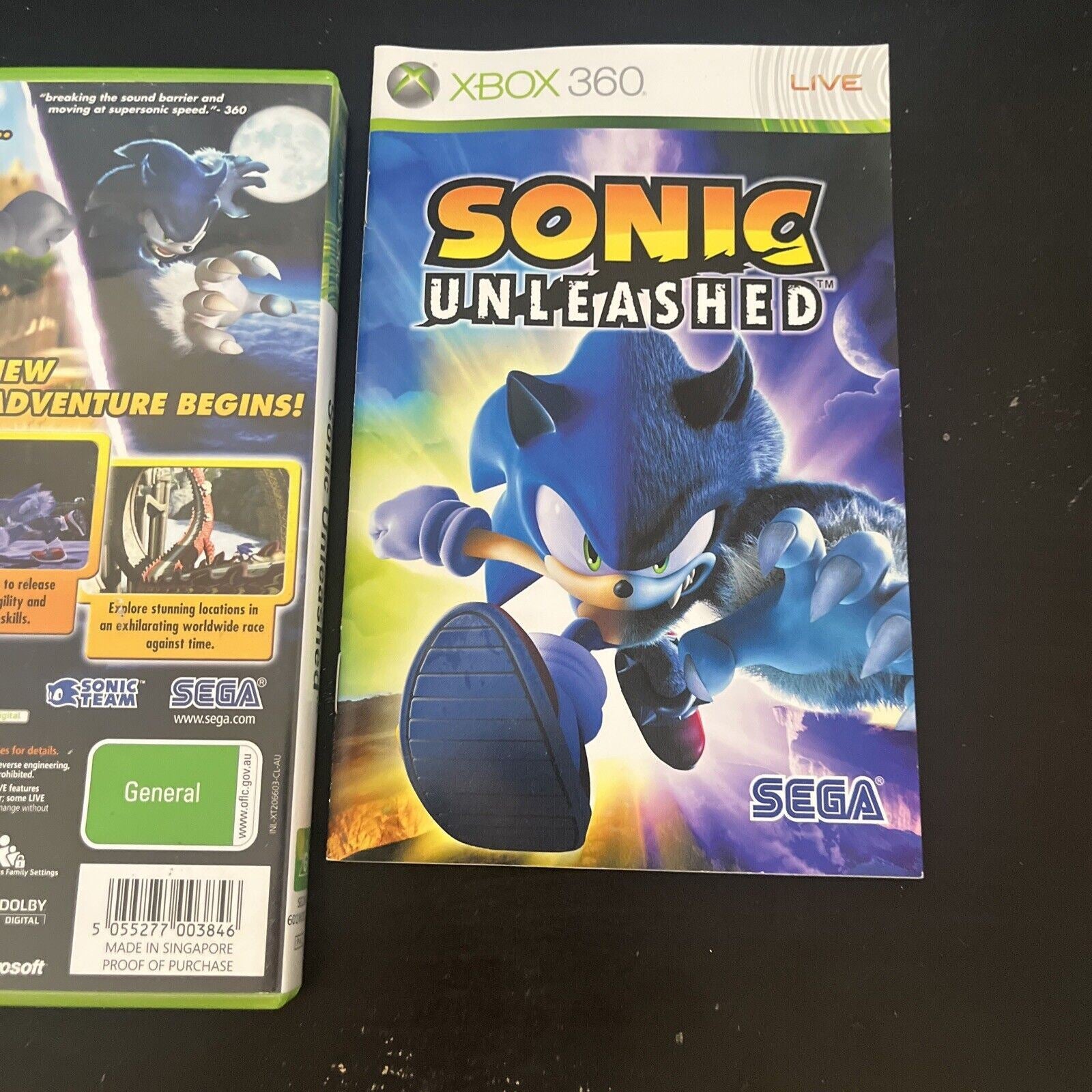 Sonic Unleashed Xbox 360 PAL With Manual Retro Unit sonic-unleashed-xbox-360-pal-with-manual-retro-unit