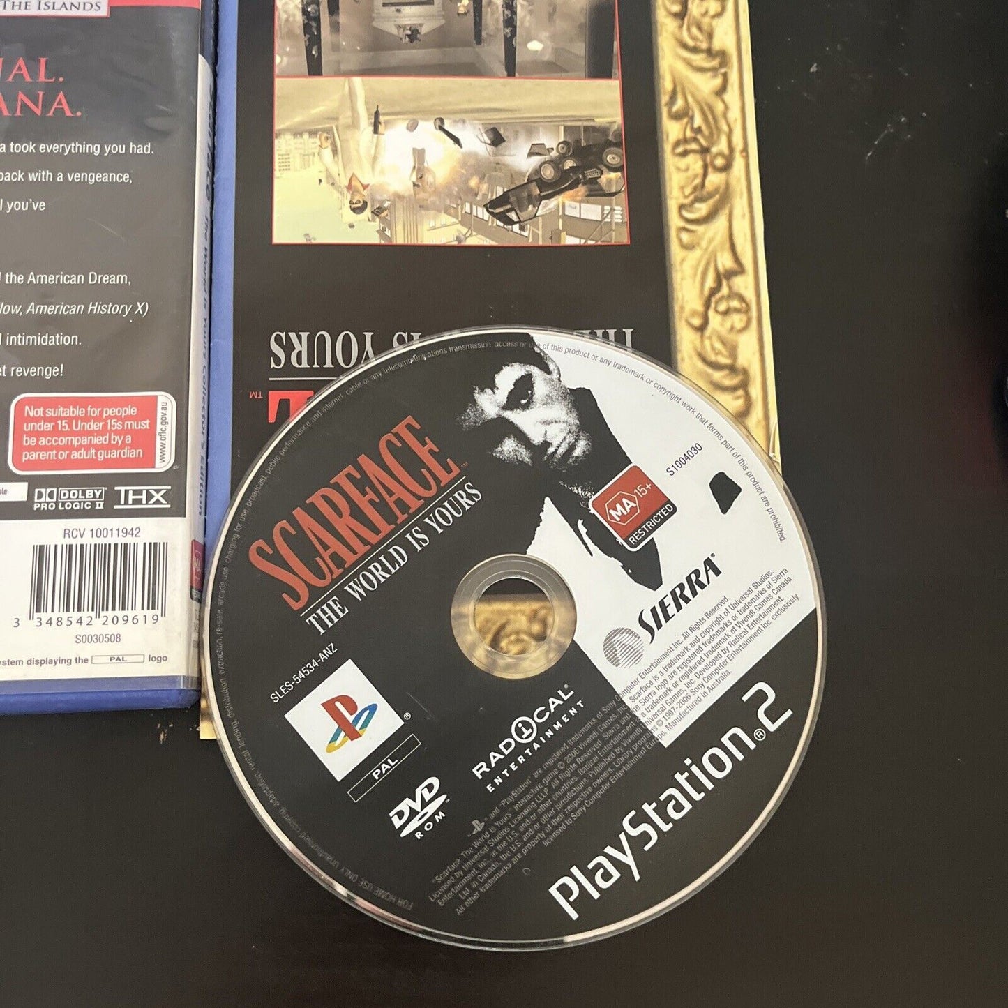 Scarface The World Is Yours Collector Edition Playstation 2 PS2 Manual + Map PAL