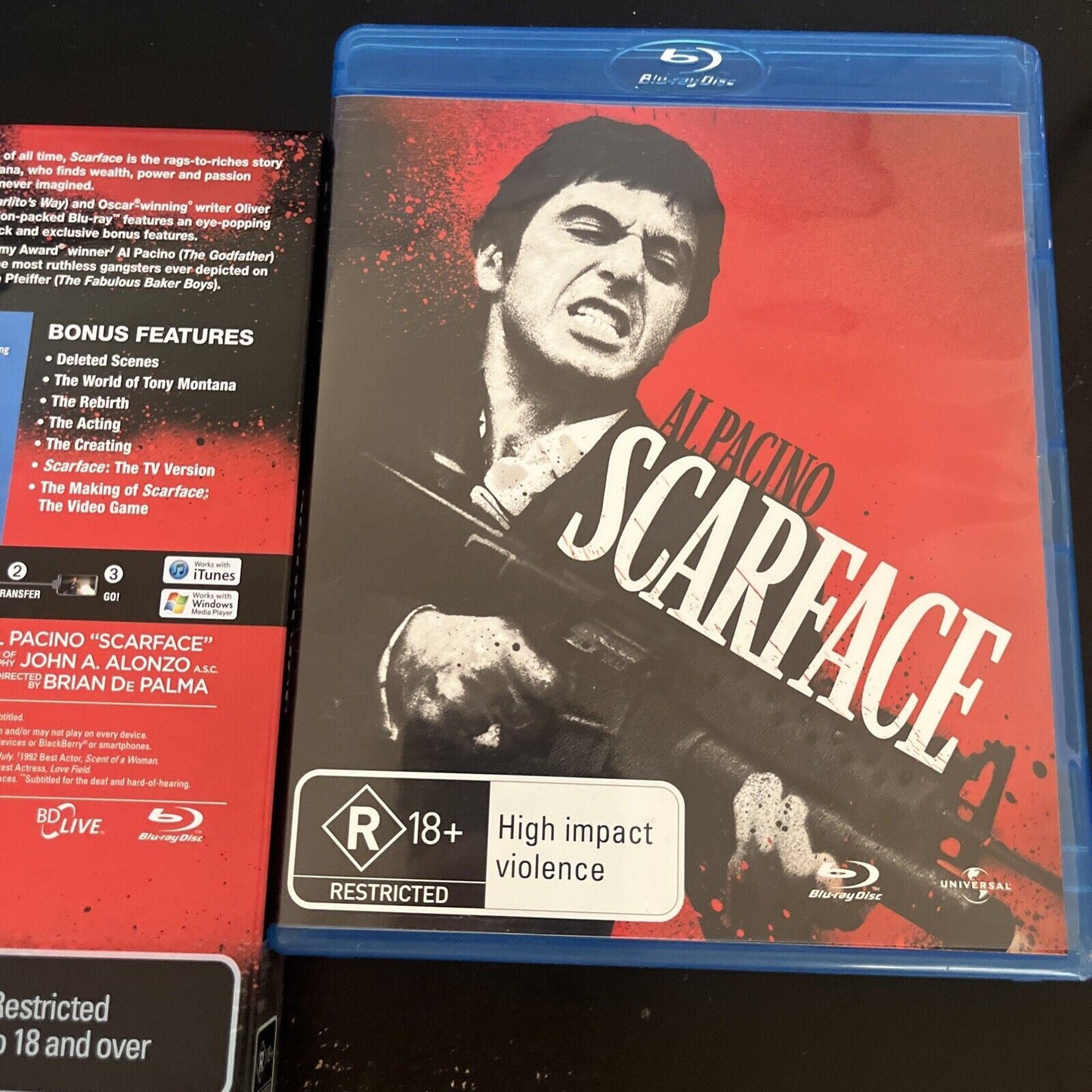 Scarface - Limited Edition Steelbook (Blu-ray, 1983) Al Pacino, Region B