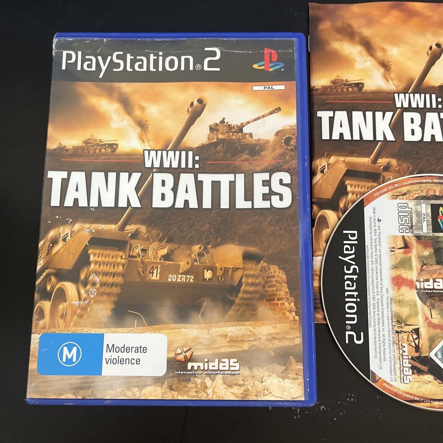 WWII Tank Battles PS2 PAL With Manual